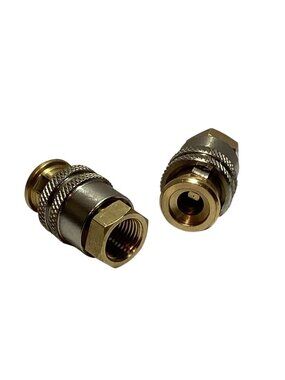 2pc Lock On Air Chuck 1/2 "NPT Closed Flow Brass Tire Air Chuck For Inflator NEW